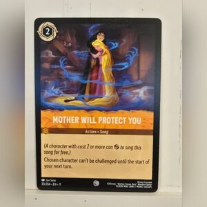 Disney Lorcana Winterspell Tangled Mother Will Prptect You Mother Gothel 30/204